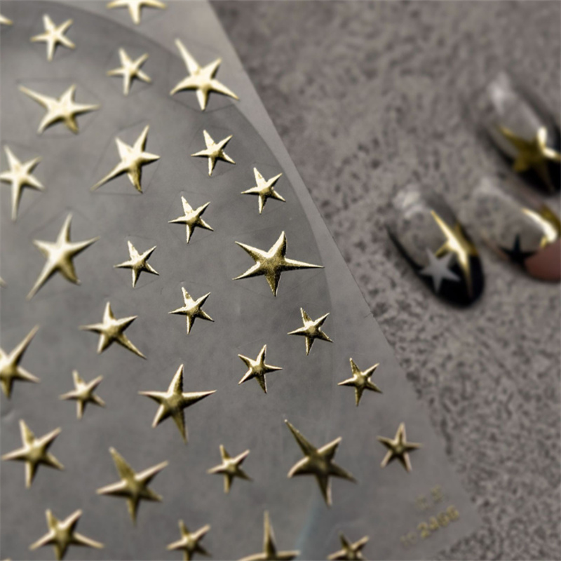 Meteor laser Nail Stickers
