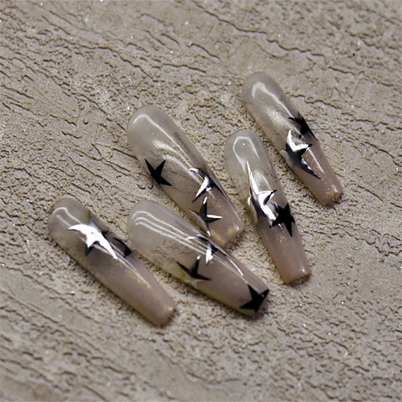 Meteor laser Nail Stickers